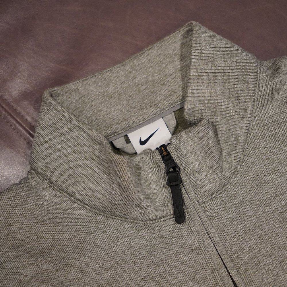 Nike 1/4 Zip Golf Sweater - Gray - Large